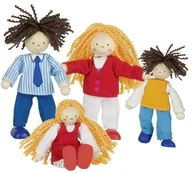 Maskotki i pluszaki - Goki drewniane kukiełki Szalona rodzinka - miniaturka - grafika 1
