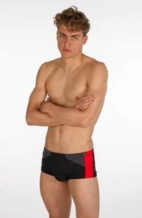Zerod Kąpielówki TRUNKS Black Grey Red - Kąpielówki męskie - miniaturka - grafika 5