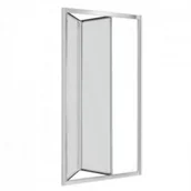 Ścianki i drzwi prysznicowe - Novoterm Drzwi prysznicowe łamane Harmony 90x195 - szkło grafitowe NO-0006 - miniaturka - grafika 1