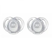 Smoczki uspokajające - Tommee Tippee Smoczek uspokajający ortodont.0-6m, 2 szt. przezroczysty - miniaturka - grafika 1