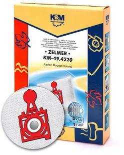 K&M Worki 49.4220 Zelmer 4 szt. + filtr - Worki do odkurzaczy K&M Worki 49.4220 Zelmer 4 szt. + filtr - Worki do odkurzaczy - miniaturka - grafika 2