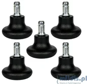 Fotele i krzesła biurowe - Unique Stopki do fotela obrotowego czarne GD-01 - miniaturka - grafika 1