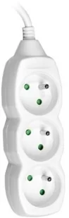 Tracer Przedłużacz Power Cord1.5 m 3 biały TRALIS44613 - Listwy zasilające - miniaturka - grafika 2