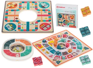 Drewniany chińczyk 2w1 - Gry planszowe Drewniany chińczyk 2w1 - Gry planszowe - miniaturka - grafika 1