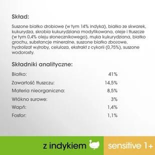 Perfect Fit Sensitive 1+) 3 x 750g Bogaty w indyka sucha karma dla kotów z wrażliwym układem trawiennym - Mokra karma dla kotów - miniaturka - grafika 5