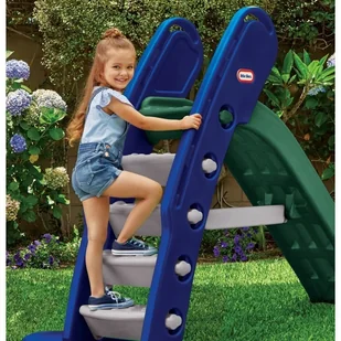Little Tikes Wielka Zjeżdżalnia Niebiesko-Zielona 180cm 174049E3 - Place zabaw - miniaturka - grafika 3
