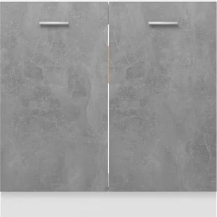 vidaXL Szafka kuchenna, szarość betonu, 80x46x81,5 cm, płyta wiórowa 801200 - Szafki kuchenne - miniaturka - grafika 11