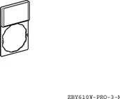Pozostałe oświetlenie - Schneider Electric zby6102 Legend Plate Carrier 30 X 50 MM, Legend Carrier + T-Shirt Its Going ZBY6102 - miniaturka - grafika 1