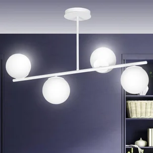 EULUNA Lampa sufitowa Kabo, 1 ramię, biała, 4-punktowa - Lampy sufitowe - miniaturka - grafika 3