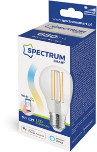 WOJNAROWSCY SPÓŁKA Z OGRANICZONĄ ODPOWIEDZIALNOŚCI Inteligentna żarówka LED Spectrum SMART kulka 5W E-27 Wi-Fi/Bluetooth Biorytm RGBW CCT DIMM - Systemy inteligentnych domów - miniaturka - grafika 3