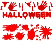 Halloween - TG Zestaw dekoracji krwawe ślady TG44529 - miniaturka - grafika 1