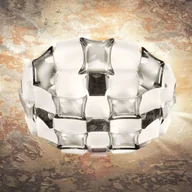 Lampy sufitowe - Slamp Mida lampa sufitowa, 67cm, platynowa/ biała - miniaturka - grafika 1