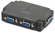 Huby USB - Digitus Mini Splitter wideo VGA 1xPC 4xMonitor 350MHz KKDGKUBV0390 - miniaturka - grafika 1