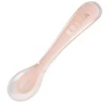 Beaba Łyżeczka silikonowa, 8m+, Pink - Sztućce dla dzieci - miniaturka - grafika 3