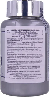 Scitec Mega HMB 90 caps - Aminokwasy - miniaturka - grafika 2