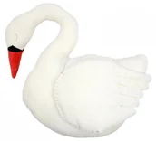 Kołdry i poduszki dla dzieci - Meri Meri meri meri - poduszka welurowa łabędź - miniaturka - grafika 1