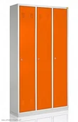 Meble do szkół i przedszkoli - Kart-Map Szafa metalowa szkolna ubraniowa BHP/3/3MG - miniaturka - grafika 1