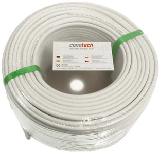 Conotech Kabel koncentryczny antenowy telewizyjny satelitarny NS113 Trisheld NS113 - Przewody elektryczne - miniaturka - grafika 2