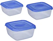 Pojemniki kuchenne - Plast Team POLAND Sp. z o.o. Zestaw Pojemniki do zamrażarki 3 szt 0,95 L+ 1,5 L+ 2,5 L 723323 - miniaturka - grafika 1