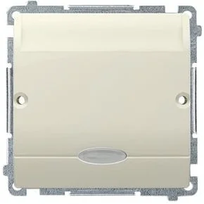 Kontakt Simon Wyłącznik ścienny Basic hotelowy Pojedynczy BMWH1.02/12 beżowy - Wyłączniki światła i elektryczne - miniaturka - grafika 2