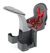 Foteliki rowerowe - WeeRide Fotelik Kangaroo Carrier czerwony-szary / Montaż: przód - miniaturka - grafika 1