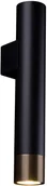 Lampy ścienne - Amplex Kinkiet LAMPA ścienna EIDO 0346 przyścienna OPRAWA okrągła tuba patyna czarna 0346 - miniaturka - grafika 1