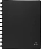 Pojemniki biurowe - Exacompta 86351e ring binder z 30 przezroczystymi koszulkami, A4, kolor czarny 86351E - miniaturka - grafika 1