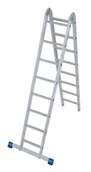 Rusztowania - Krause Stabilo dwustronna drabina przegubowa 2x8 szczebli 133915 - miniaturka - grafika 1