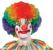 Dodatki do strojów karnawałowych - Amscan Peruka party "Klaun", 840342-55 - miniaturka - grafika 1