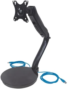 Manhattan Stojące ramię biurkowe LCD 13-27'' ze sprężyną gazową i portami USB 461429 - Części i akcesoria do laptopów - miniaturka - grafika 4