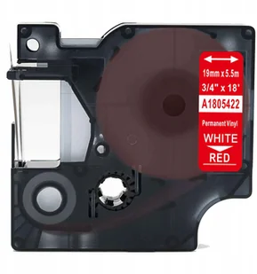 DYMO strefadrukarek.pl Taśma 1805422 winylowa 19mm x 5.5m czerwona biały nadruk - zamiennik | OSZCZĘDZAJ DO 80% - ZADZWOŃ! 730811399 PROMOCJA! RH-1805422 - Dodatki do drukarek i skanerów - miniaturka - grafika 5