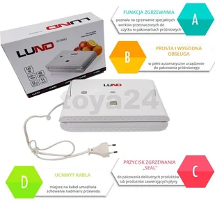 Pakowarka próżniowa 140 W z listwą 220 mm LUND 67880 - Urządzenia do pakowania - miniaturka - grafika 5