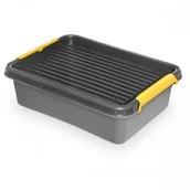 Pudła i pojemniki do przechowywania - Pojemnik do przechowywania zamykany 300x110x400mm 8,5l ORPLAST SOLIDSTORE BOX szary 1 szt /OR-1512/ ORP030-5 - miniaturka - grafika 1
