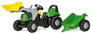 Rolly Toys Traktor Deutz Agrolux z ładowaczem i przyczepą 023196 - Jeździki dla dzieci - miniaturka - grafika 2