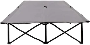 vidaXL Dwuosobowy leżak, składany, szary, stal - Leżaki ogrodowe - miniaturka - grafika 11