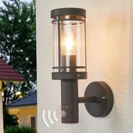 Lampy ogrodowe - LAMPENWELT.COM Lampa ścienna Djori z czujnikiem ruchu, zewnętrzna - miniaturka - grafika 1