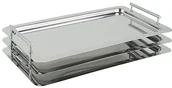 Akcesoria gastronomiczne - APS Taca prostokątna do serwowania z uchwytami GN 1/1 530x325 mm | Classic 11295 - miniaturka - grafika 1