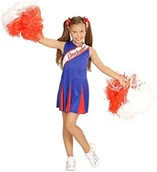 Stroje karnawałowe - Widmann Cheerleader  kostium dla dzieci, 116, niebieski 03075 - miniaturka - grafika 1