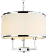Lampy sufitowe - Orlicki Design Lampa wisząca 3 punktowa chrom Casa cromo S z kremowym abażurem - - miniaturka - grafika 1