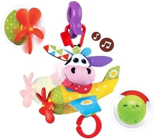 Yookidoo Yookidoo, zawieszka do wózka Muzyczny Samolot Krowa - Zawieszki dla dzieci i niemowląt - miniaturka - grafika 2