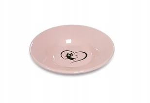 Yarro Miska Cer Dla Kota Z Serduszkiem Róż 15,5x3C - Miski dla kotów - miniaturka - grafika 2