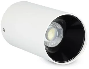 v-tac Oprawa Sufitowa V-TAC GU10 Okrągła Natynkowa Tuba Biały+Czarny 80x140mm VT-882 - Oprawy, klosze i abażury - miniaturka - grafika 4