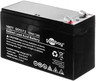 Goobay Akumulator kwasowo-ołowiony 12V 7,2Ah 16077 16077 - Baterie do zasilaczy awaryjnych UPS - miniaturka - grafika 2
