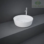 Umywalki - RAK Ceramics Ceramics FEELING UMYWALKA SLIM NABLATOWA OKRĄGŁA 42 CM BIAŁY POŁYSK (AWHA) FEECT42000AWHA - miniaturka - grafika 1
