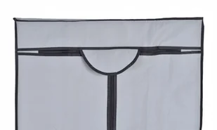 Szafa tekstylna z półką Fela - szary FELA SZARA - Szafy - miniaturka - grafika 3