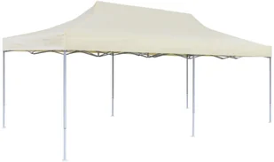 vidaXL Kremowy namiot imprezowy, rozkładany, 3 x 6 m 41582 - Pawilony ogrodowe - miniaturka - grafika 2