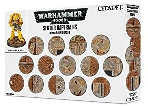 Games Workshop Sector Imperialis: 32mm Round Bases (66-91) 99120199039 - Akcesoria do gier planszowych - miniaturka - grafika 2