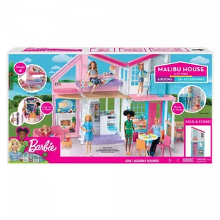 Barbie Domek Malibu - Domki dla lalek - miniaturka - grafika 2