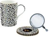 Kubki - Nuova Cer Easy life r2s KUBEK PORCELANOWY Z METALOWYM ZAPARZACZEM Savana - 350 ml 105 MOS7 - miniaturka - grafika 1