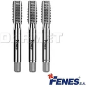 Gwintowniki - HSS Gwintownik ręczny do gwintu metrycznego zwykłego, komplet 3 szt. (RM 800), ISO-529 M8 - FENES 0641-300-052-080 - miniaturka - grafika 1